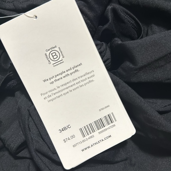 NWT! Athleta Black Seascape Blousy Tankini Swim Top - Multiple Sizes 💙 - Picture 7 of 12